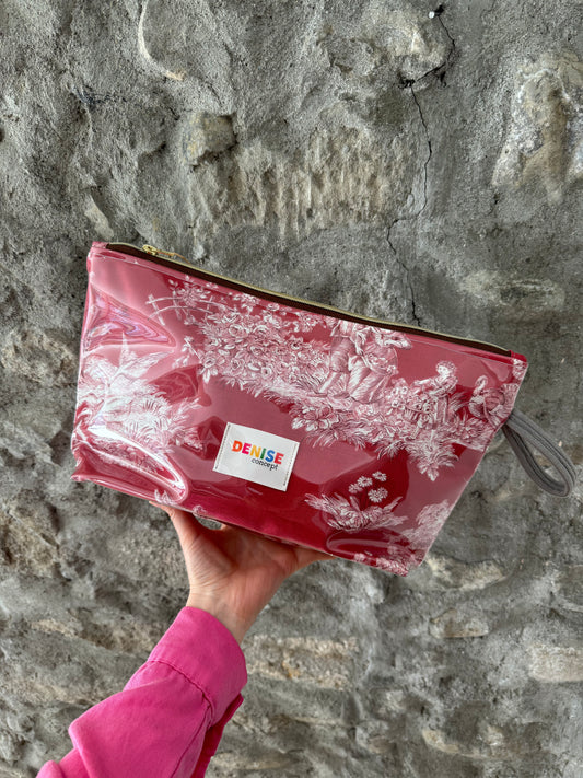 A Pochette imperméable toile de Jouy